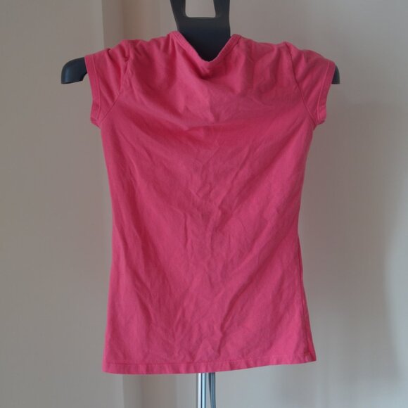 Everday Wear Pink V-Neck Short Sleeve T-Shirt 43-0049 Size M - Picture 5 of 13